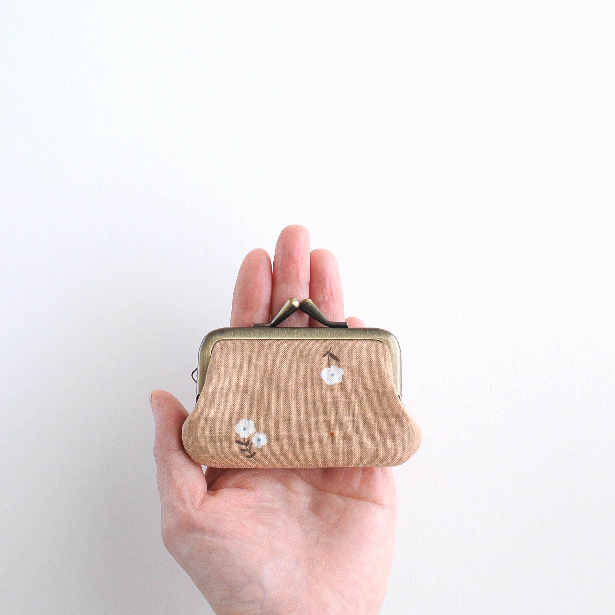 ミニマル/小さいがま口（小銭入れ・財布）花柄 | 4枚目